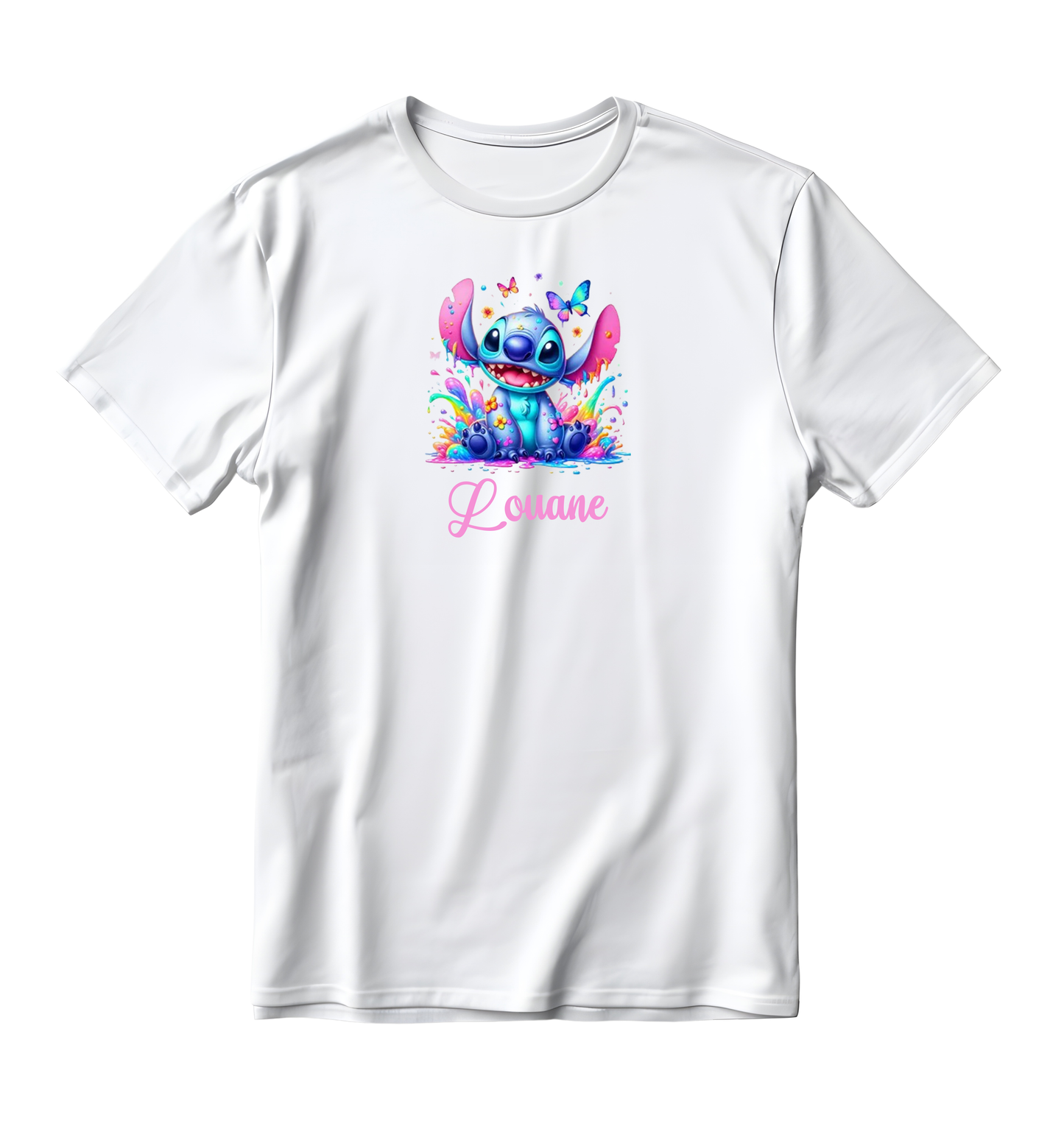 Tee-shirt Enfant/Ado Stitch + prénom