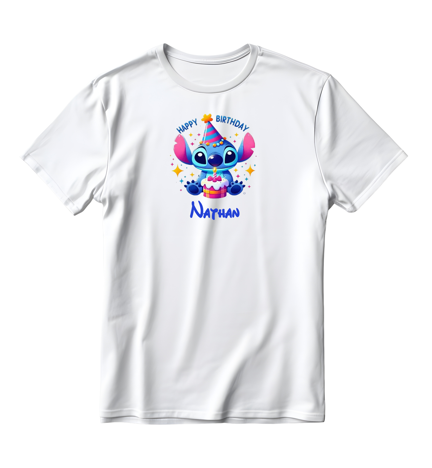 Tee-shirt Enfant/Ado Stitch anniversaire + prénom