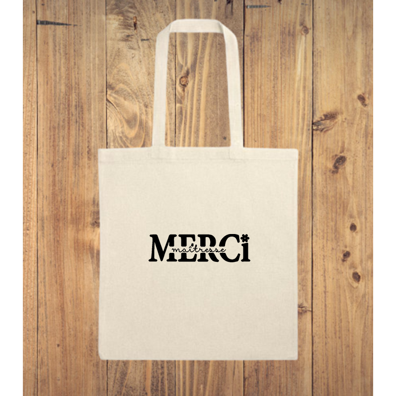 Tote Bag "Merci maîtresse" ou autre