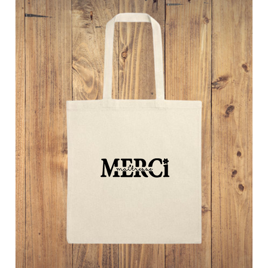 Tote Bag "Merci maîtresse" ou autre