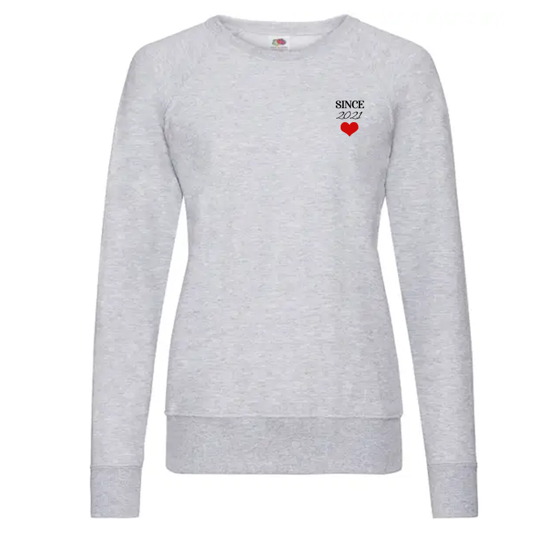 Sudadera de mujer con corazón "Since"