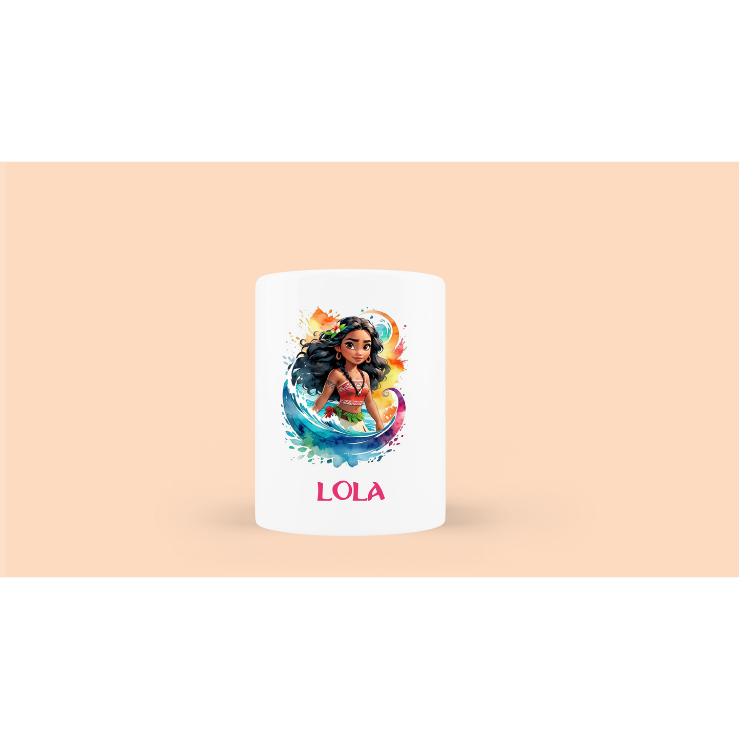 Portalápices/jarrón personalizable "Vaiana"