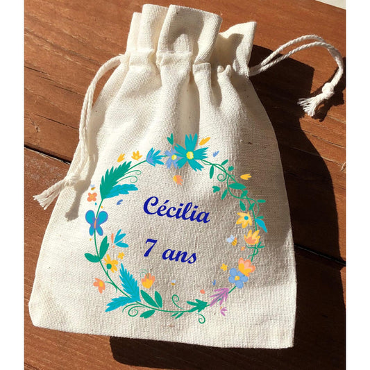 Bolsas "corona de flores y hojas"