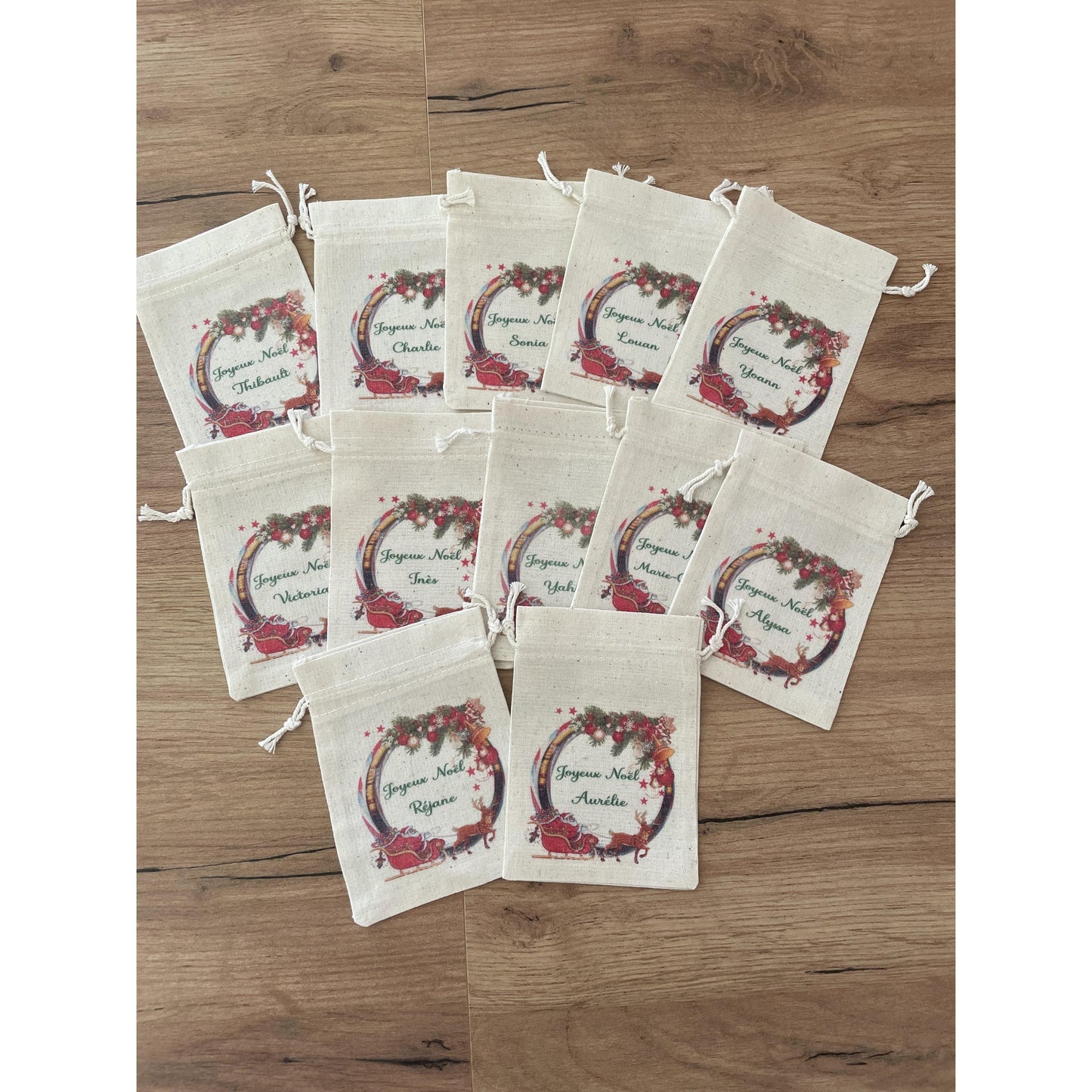 Christmas bags "Crown with sleigh"