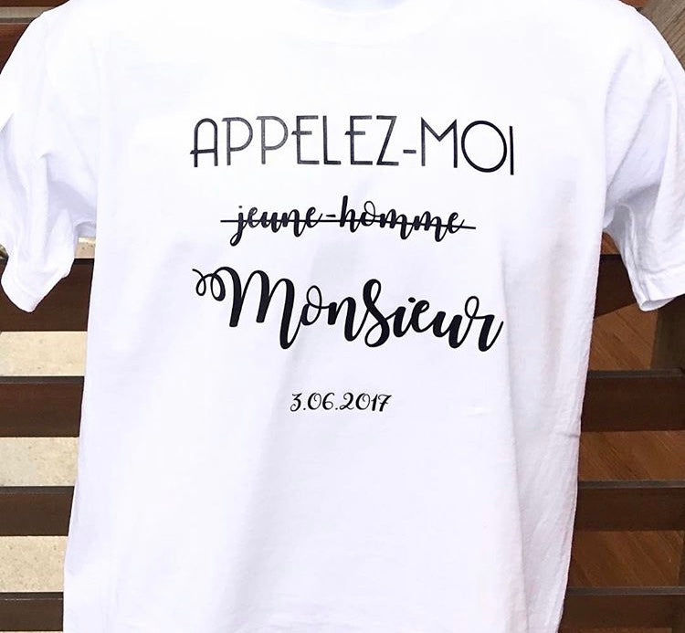 Tee-shirt homme "Appelez-moi Monsieur"