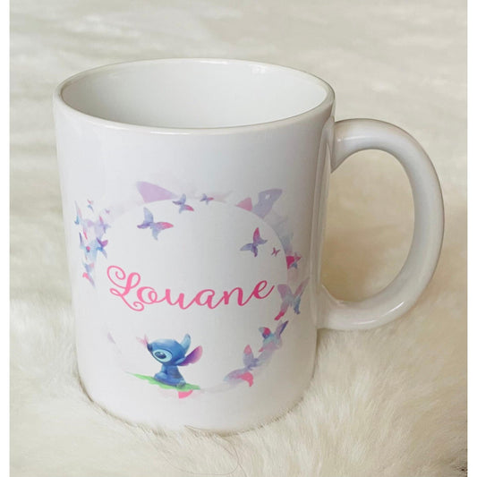 "Butterfly" mug with personalization