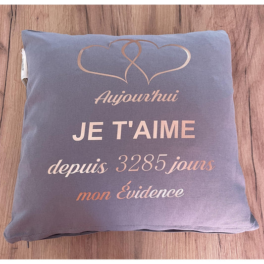 Cojín “Hoy TE AMO por… días”