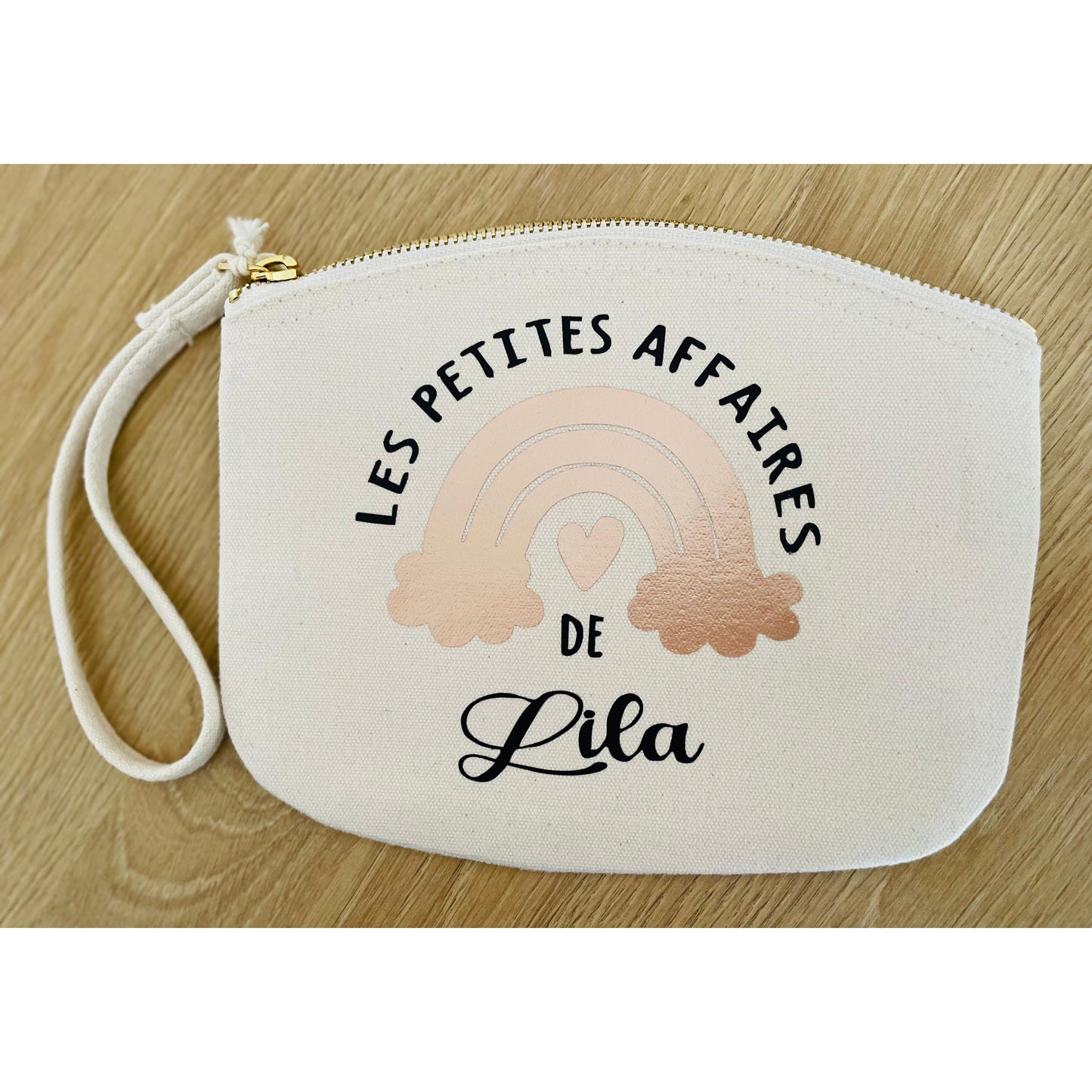 Pouch with wrist strap "Les petites affaires de"