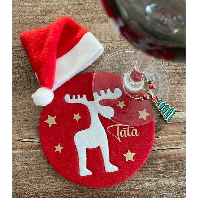 3 Personalized Christmas Coasters