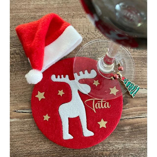 3 Personalized Christmas Coasters