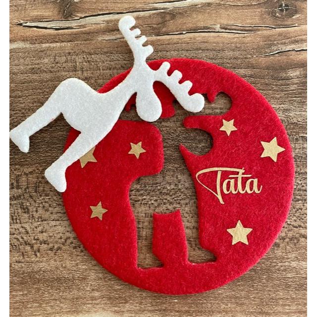3 Personalized Christmas Coasters