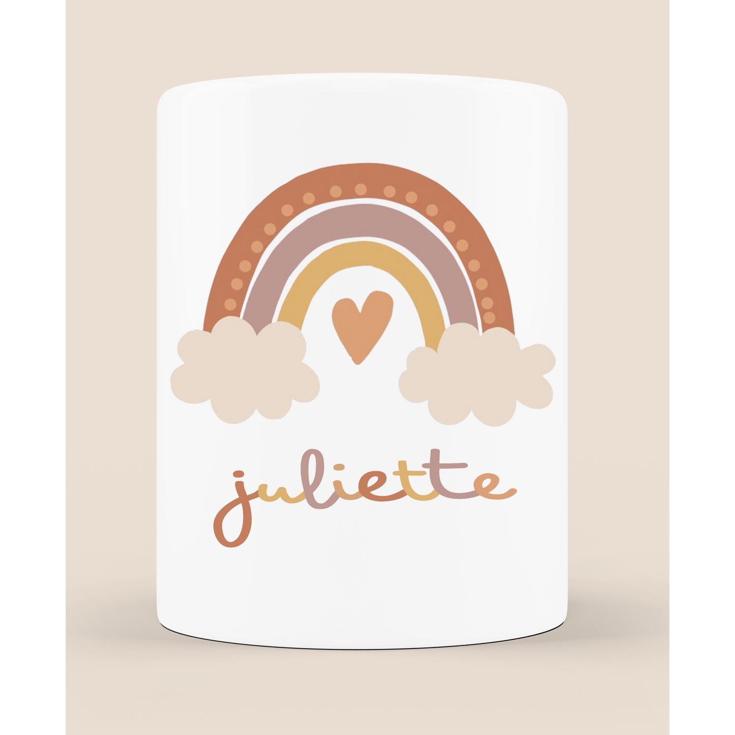 Portalápices/jarrón personalizable "Arcoíris"