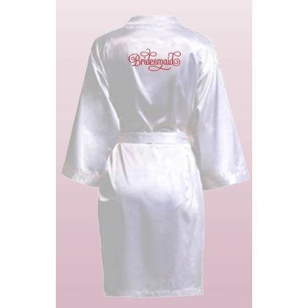 Albornoz de satén "Damas de honor"
