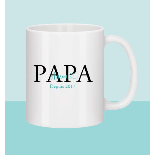 "Dad since" mug