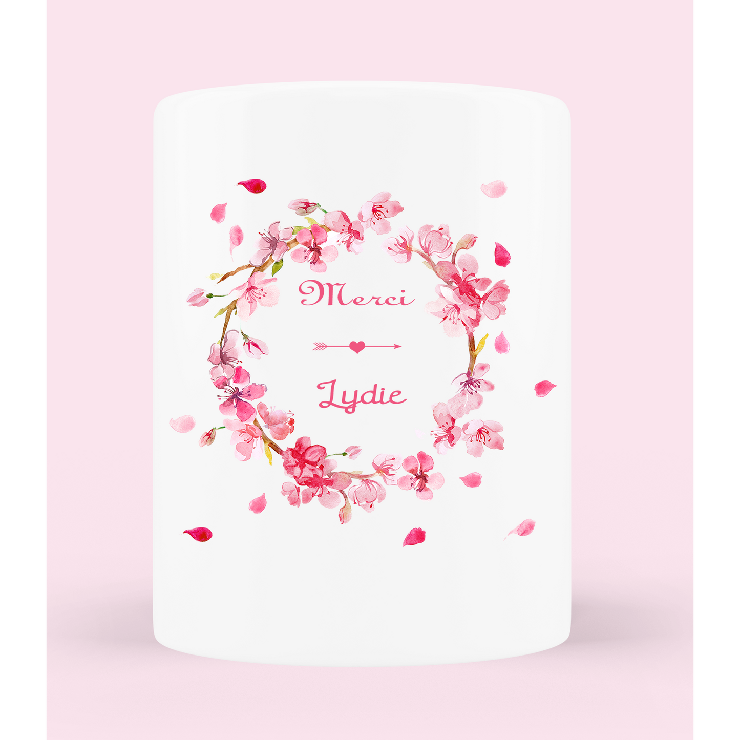 Portalápices/jarrón personalizable "corona de flores"
