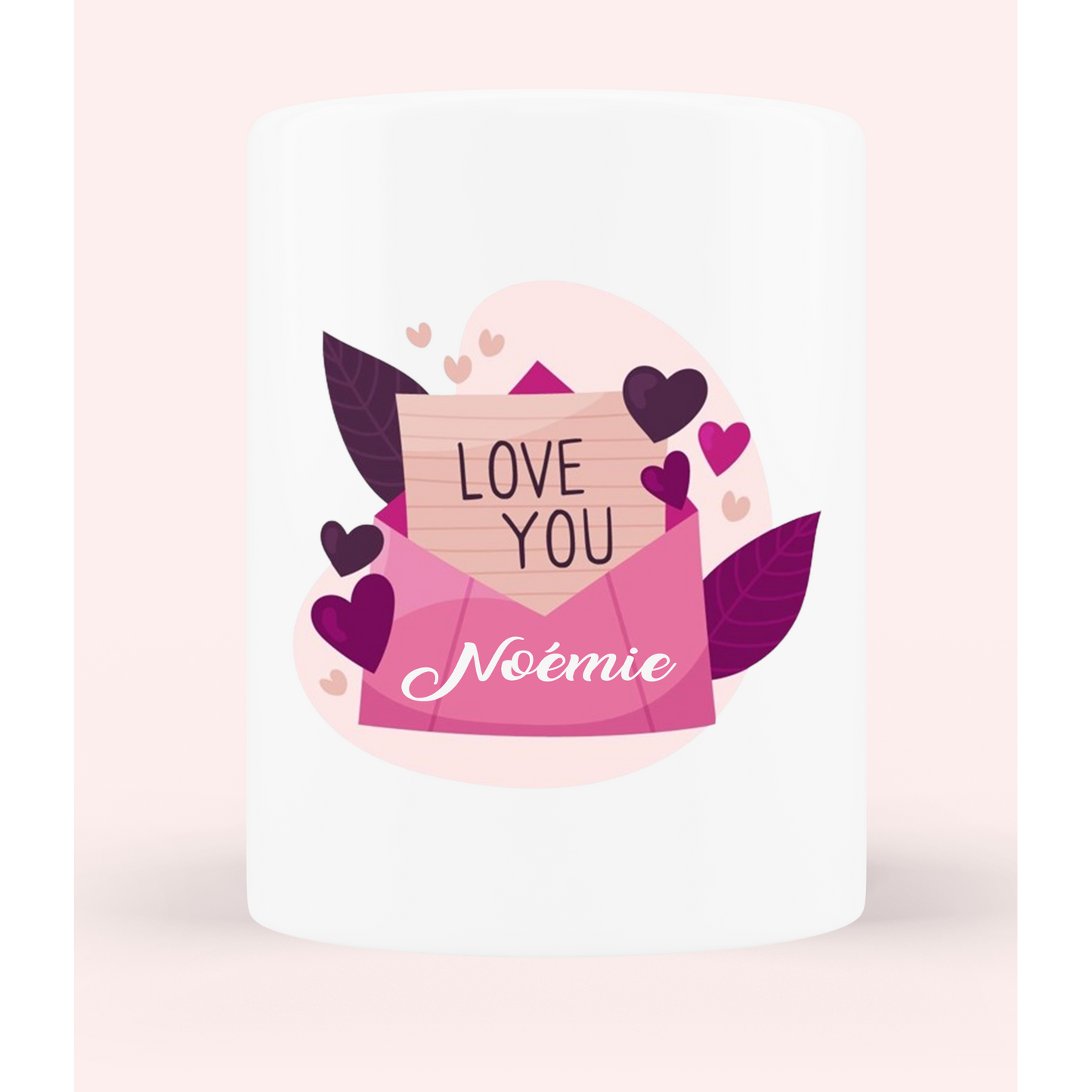 Portalápices/jarrón personalizable "Te amo"