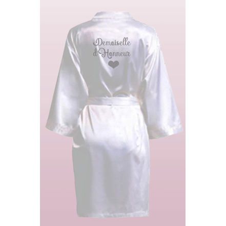 Albornoz de satén "Damas de honor"