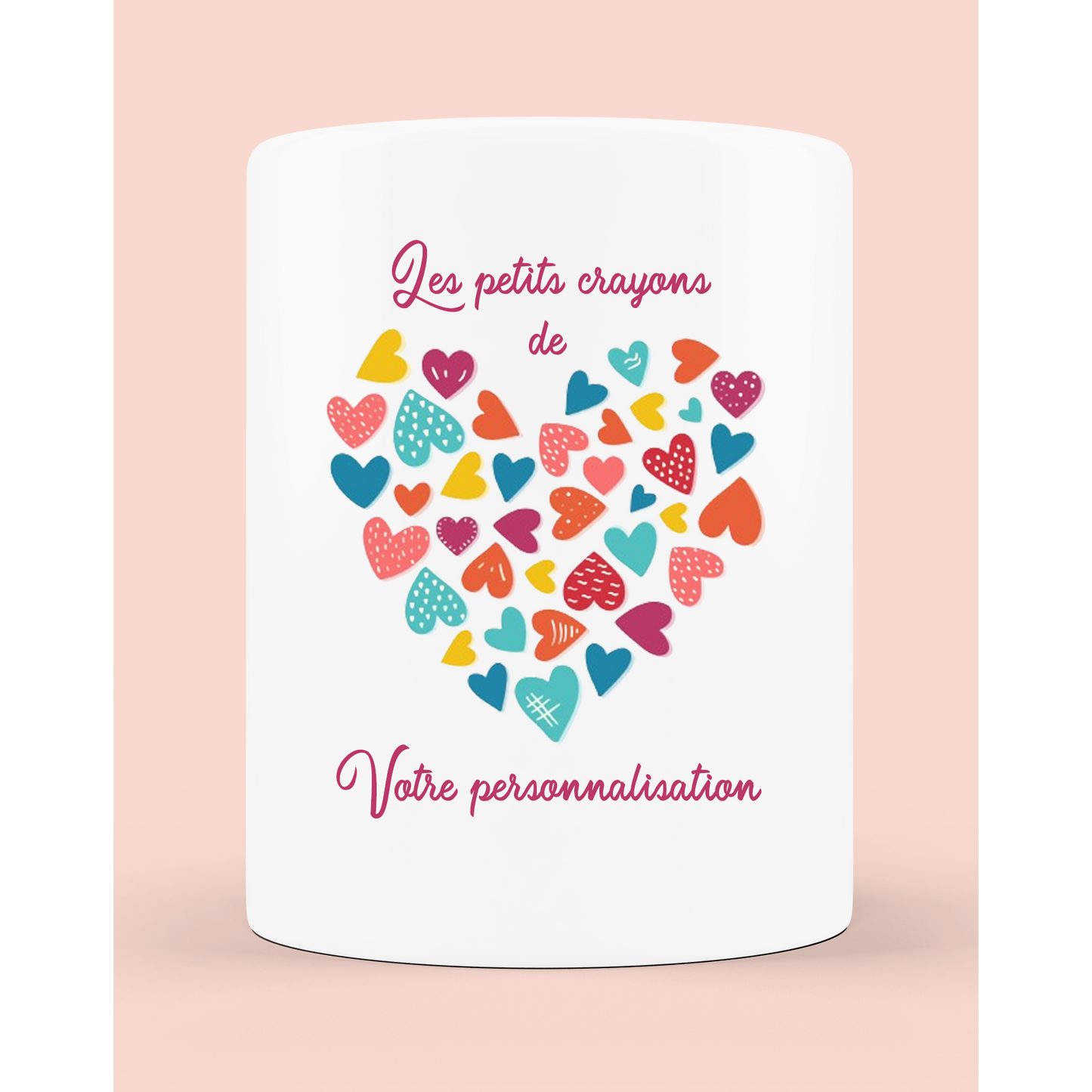 Jarrón/lapicero personalizable "Los lapicitos de..."