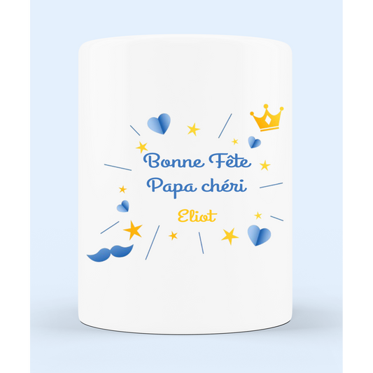 Customizable pencil holder/vase "Dear Dad"