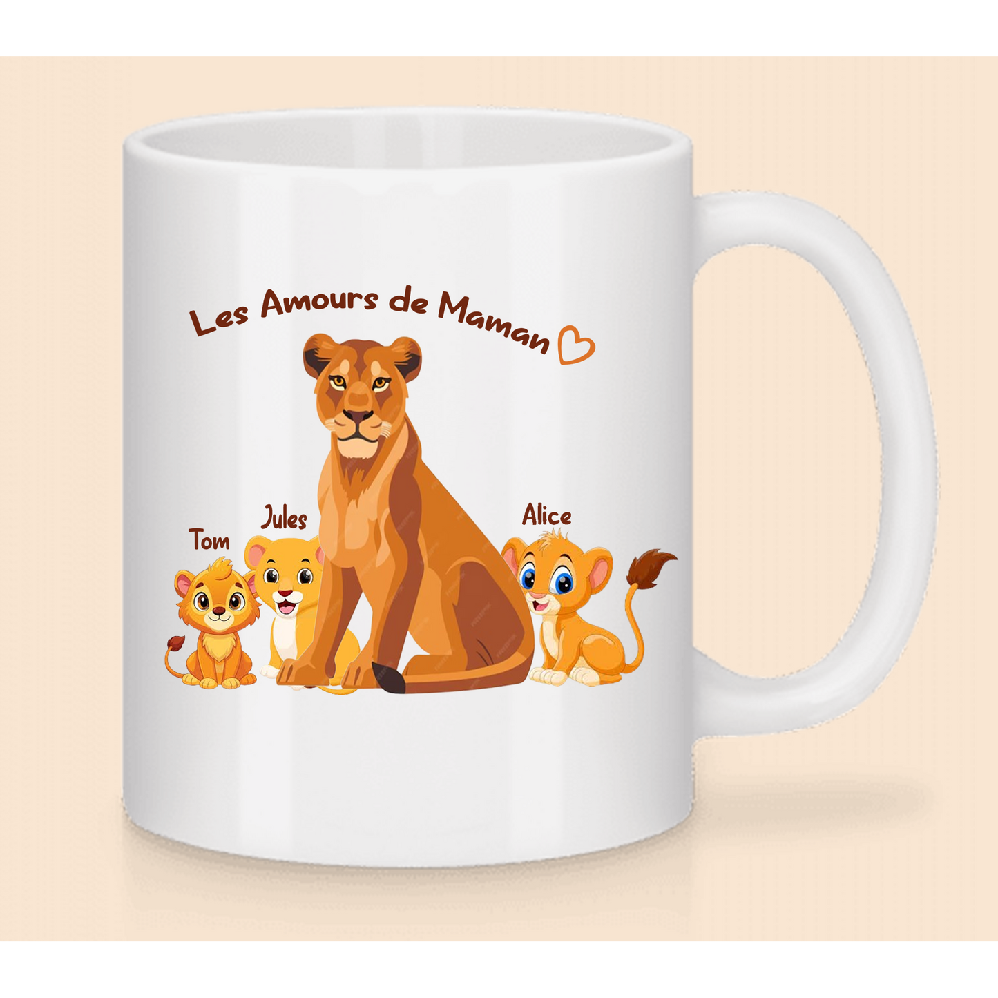 "Lioness" mug to personalize