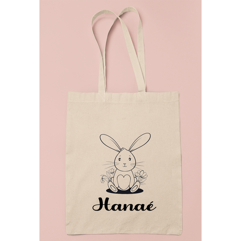 Bolsa de tela "Pascua" con nombre