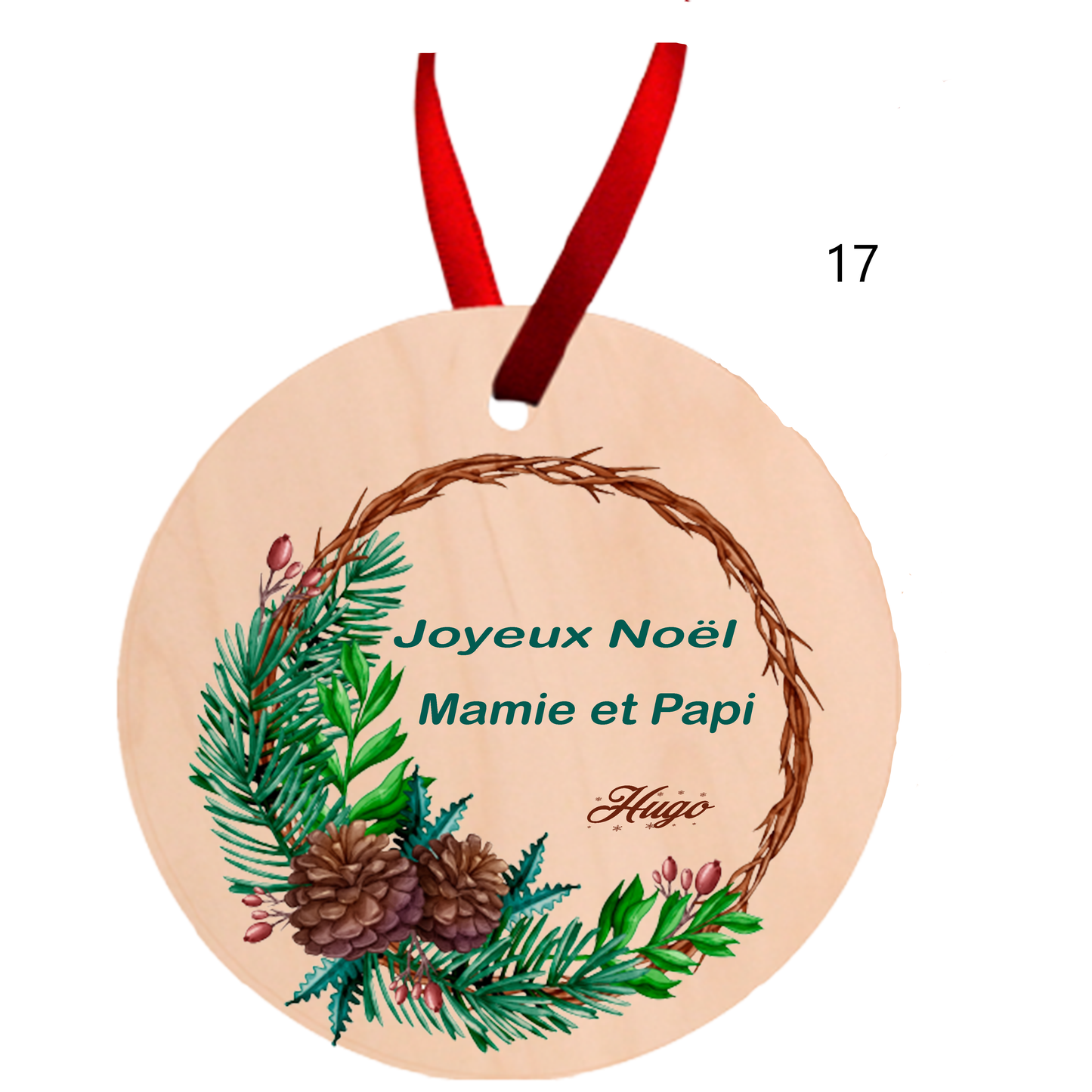 Customizable Wooden Hanging Ornament (see models)
