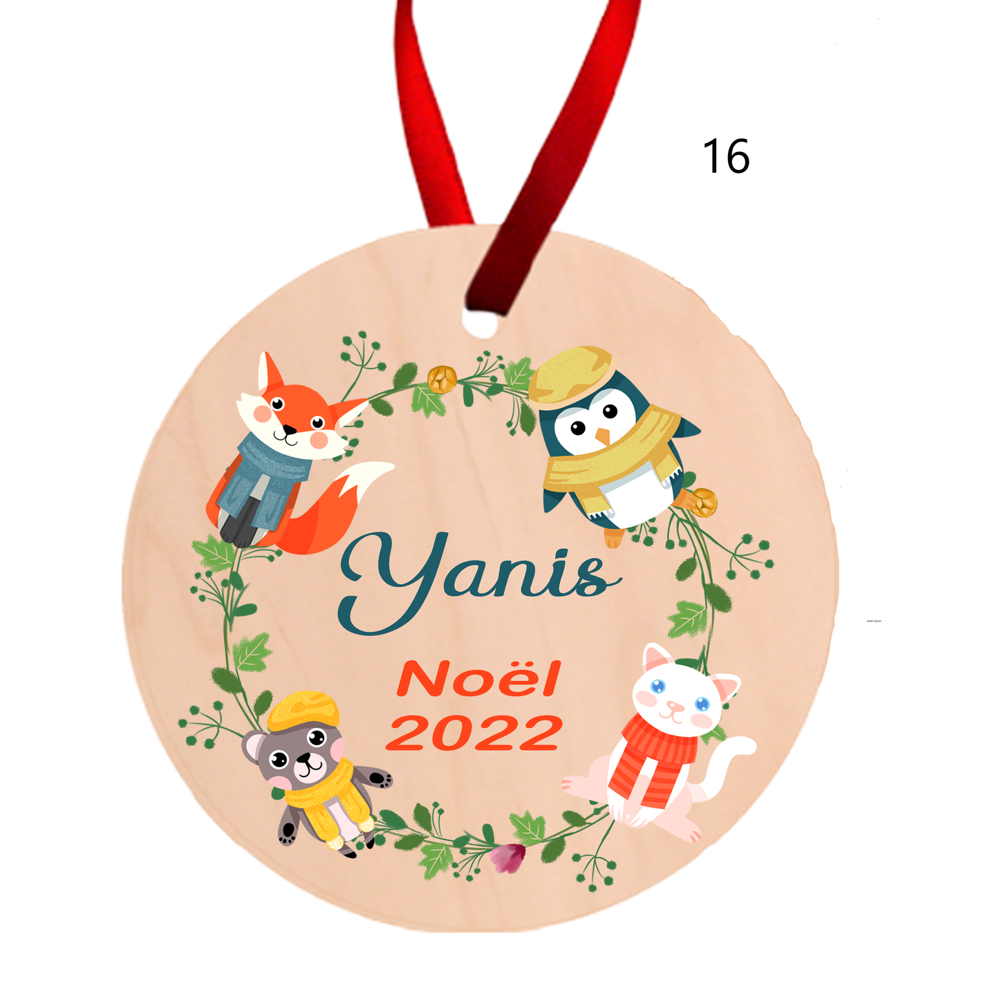 Customizable Wooden Hanging Ornament (see models)