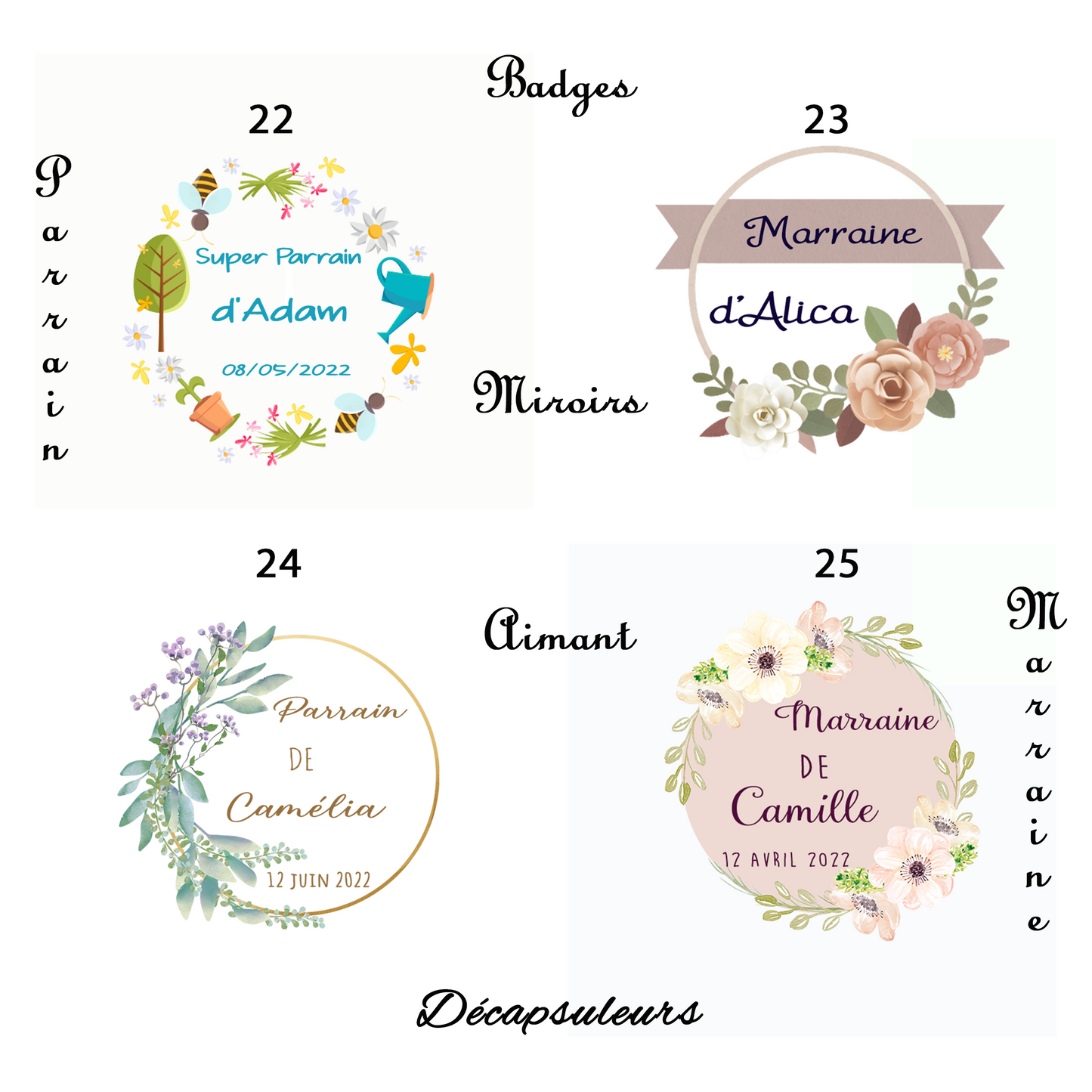 Insignias de festividades religiosas