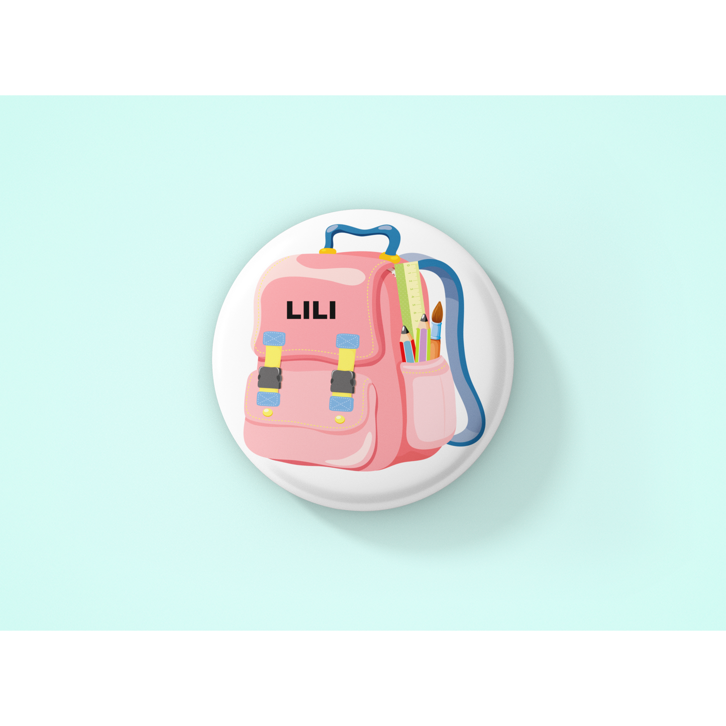 "Pink Backpack" Badge