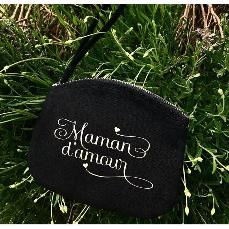 "Maman d'amour" wrist strap pouch
