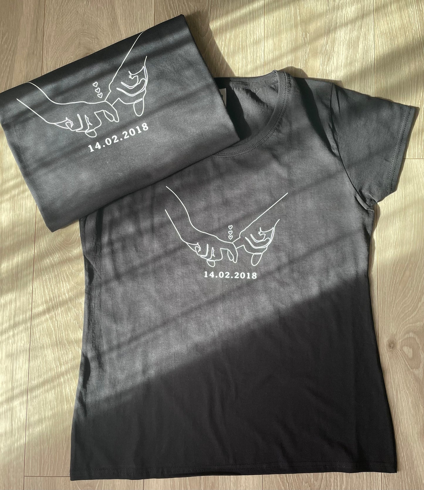 DUO couple t-shirts for "Newlyweds" or "Newly married couples"