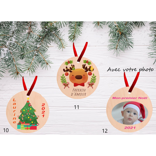 Customizable Wooden Hanging Ornament (see models)