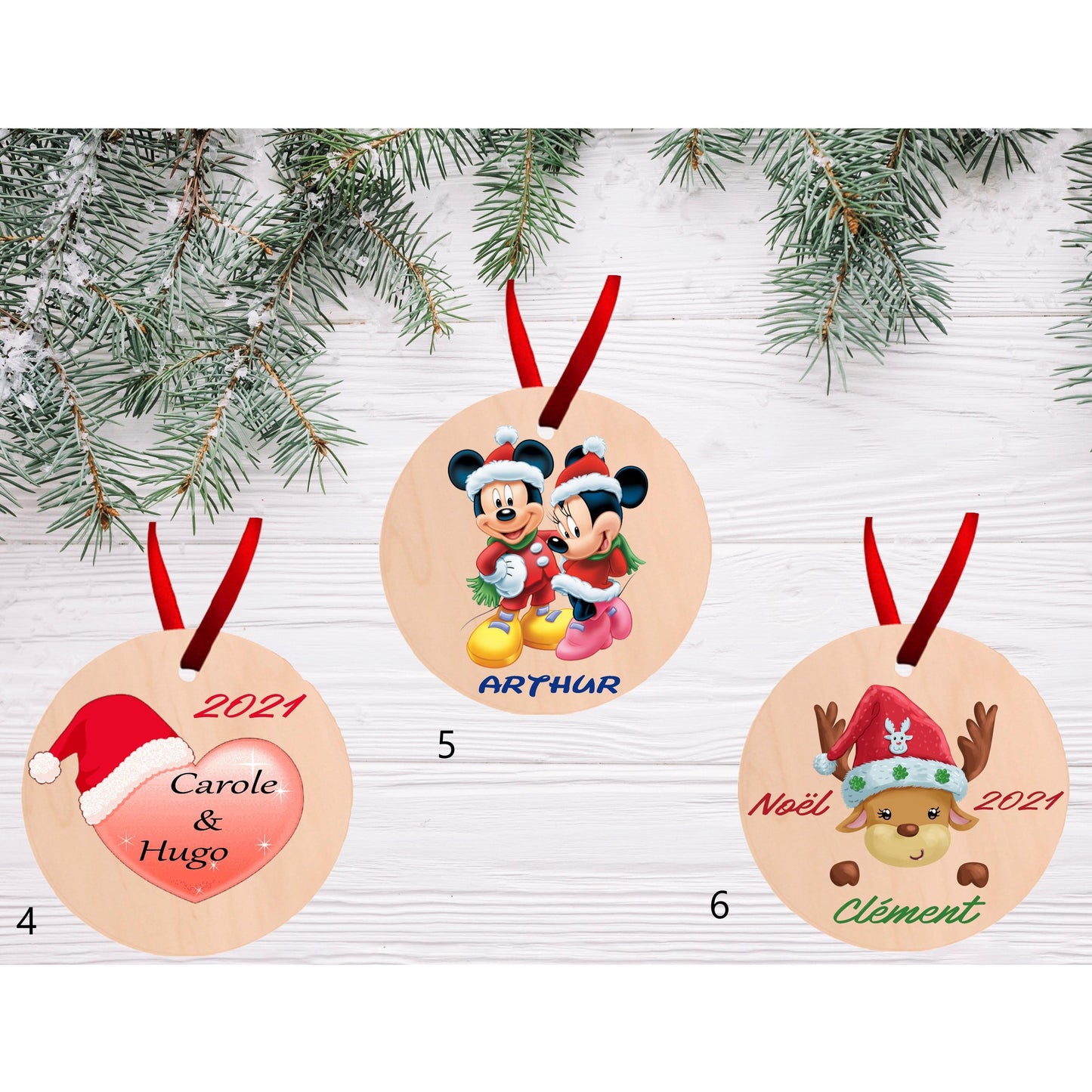 Customizable Wooden Hanging Ornament (see models)