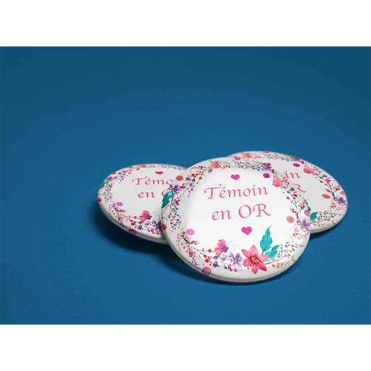 Insignia de boda "Testigo de oro"