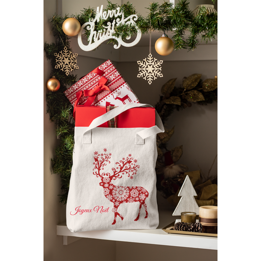 Merry Christmas Tote Bag "Deer"