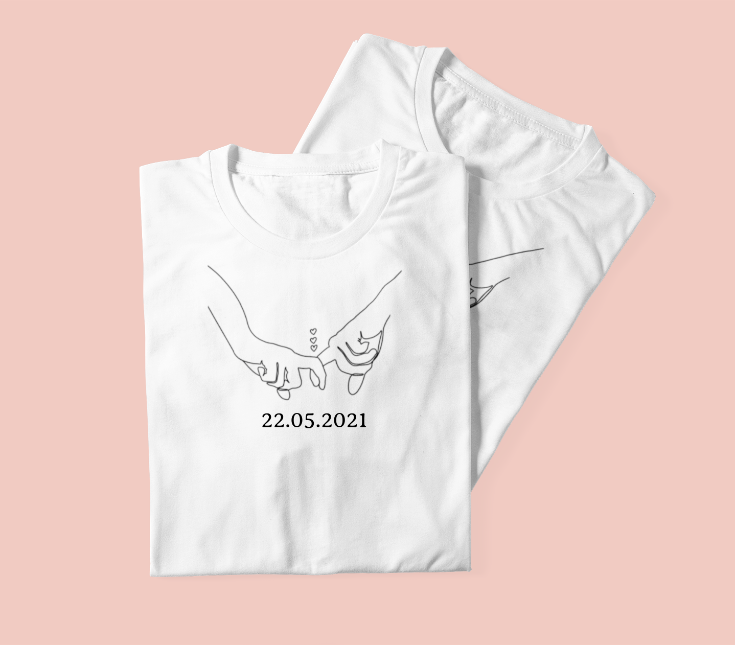 DUO couple t-shirts for "Newlyweds" or "Newly married couples"