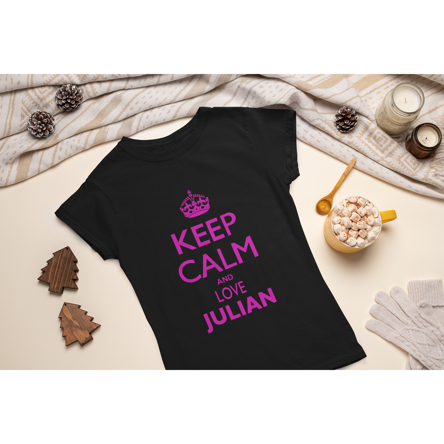 “KEEP CALM AND LOVE JULIAN” t-shirt