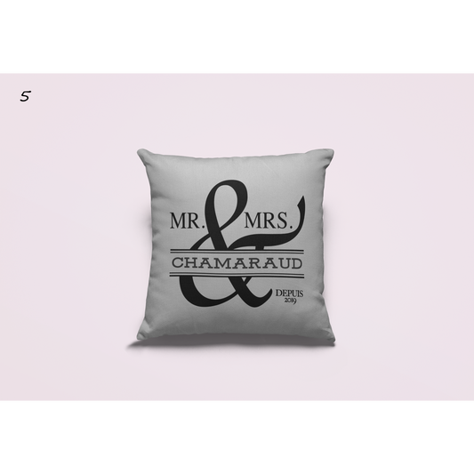 Wedding cushion "Mr & Mrs"
