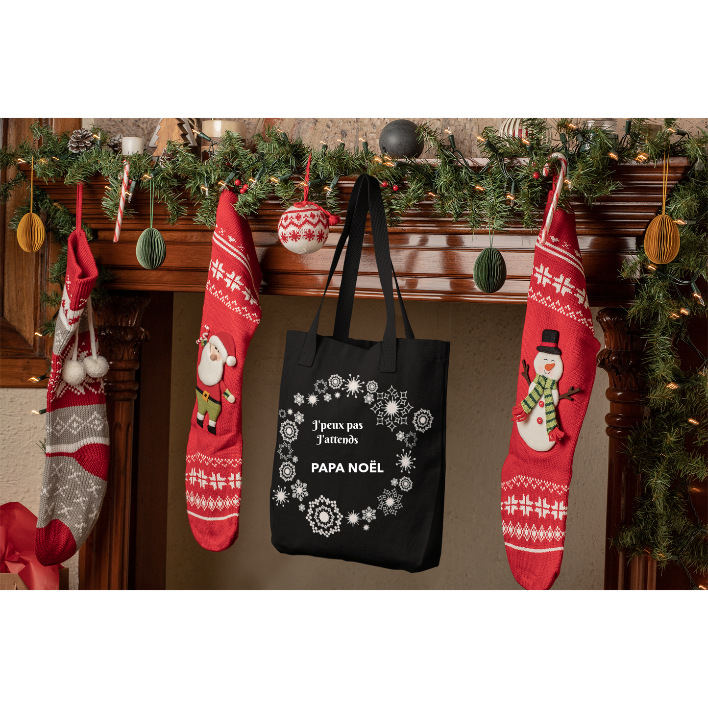 Tote Bag "I can't, I'm waiting for Santa Claus"