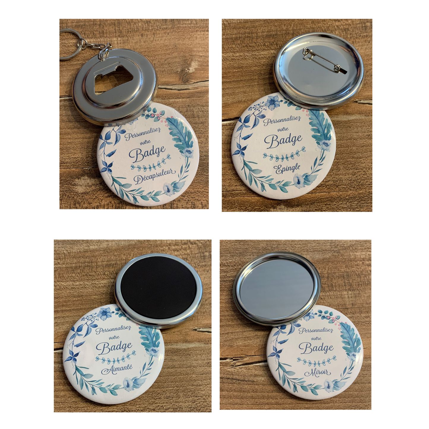 Badge Mariage "Vintage"