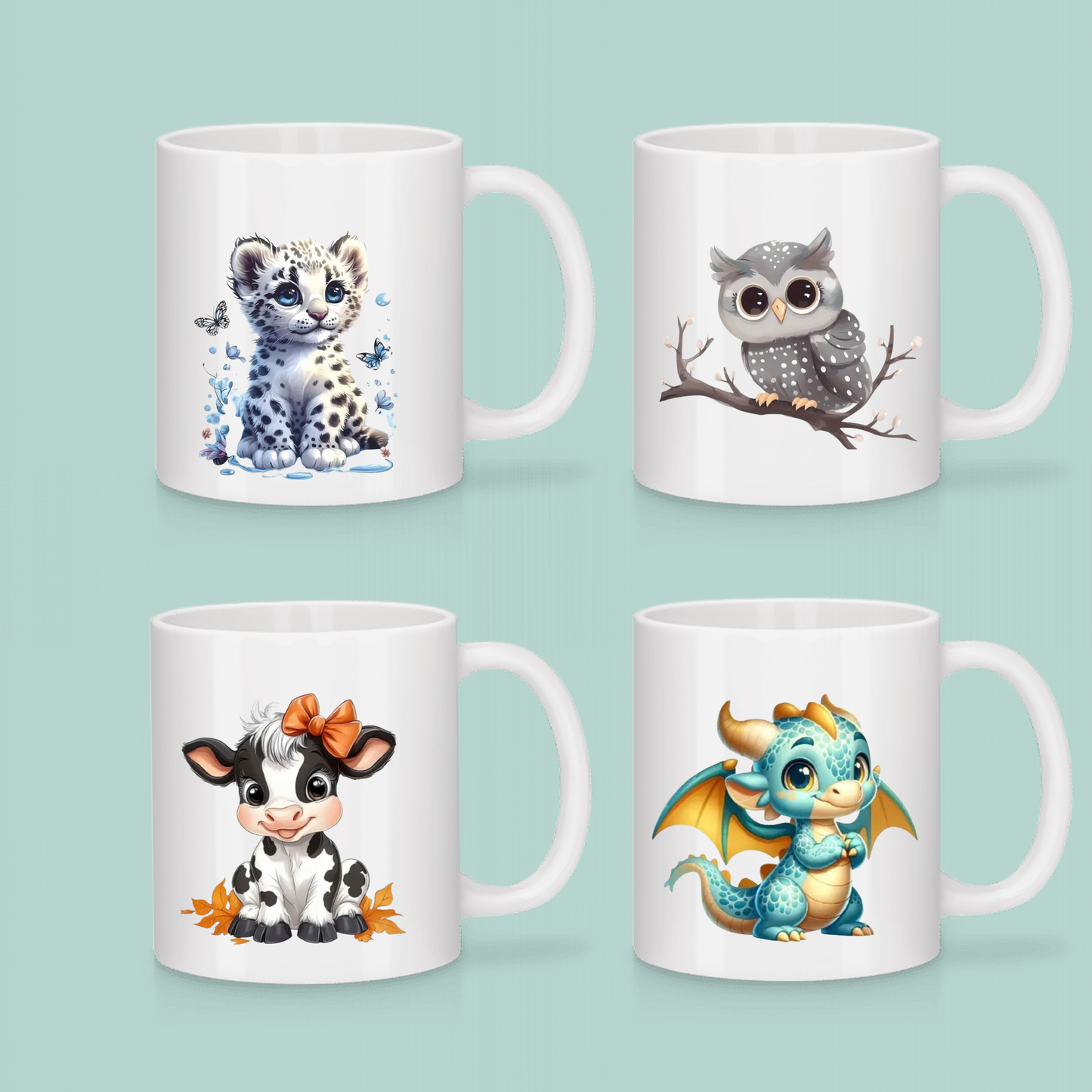 Customizable Animal Mugs (see models)
