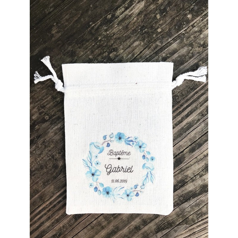 Bolsos con corona de flores color azul turquesa