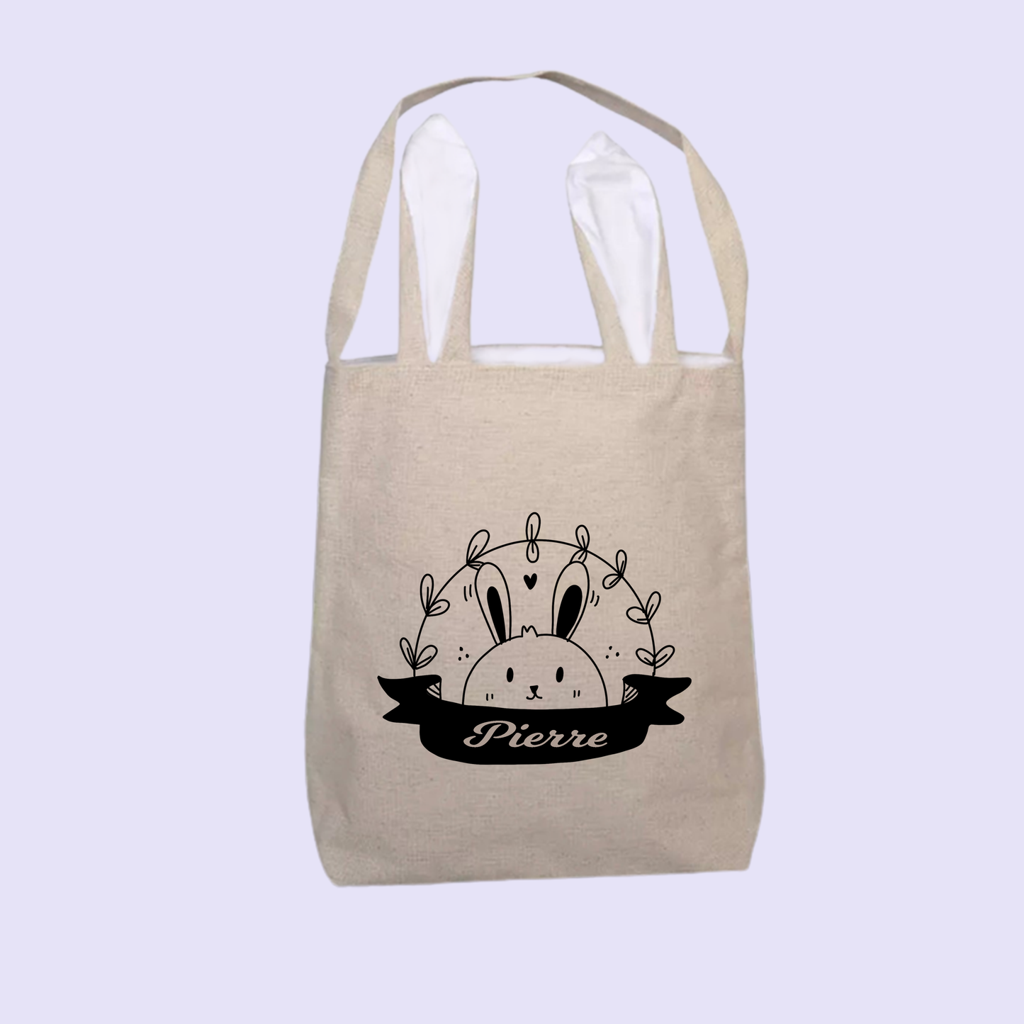 Bolsa de conejo de Pascua personalizada