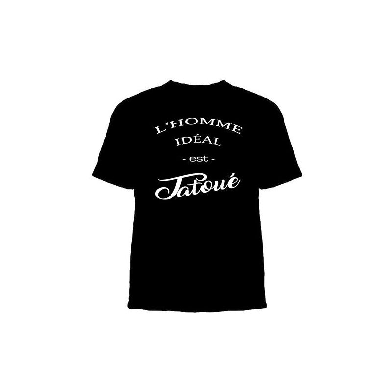 Camiseta "El hombre ideal está tatuado"
