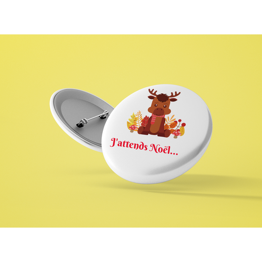 Badge "I'm waiting for Christmas..."