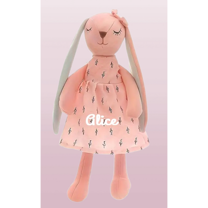 Personalized rabbit plush toy