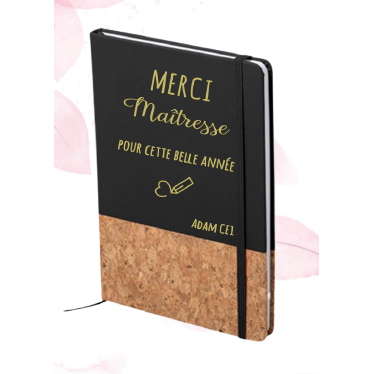 Carnet personnalisable "Merci Maîtresse"