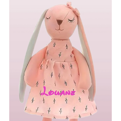 Personalized rabbit plush toy