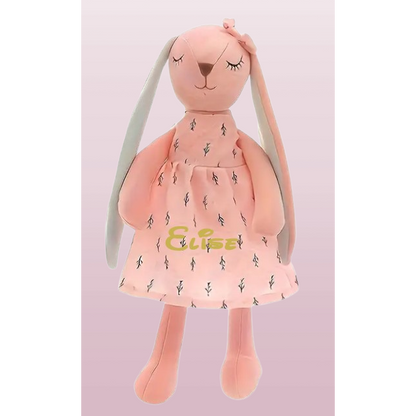 Personalized rabbit plush toy