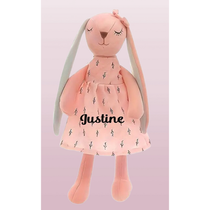 Personalized rabbit plush toy